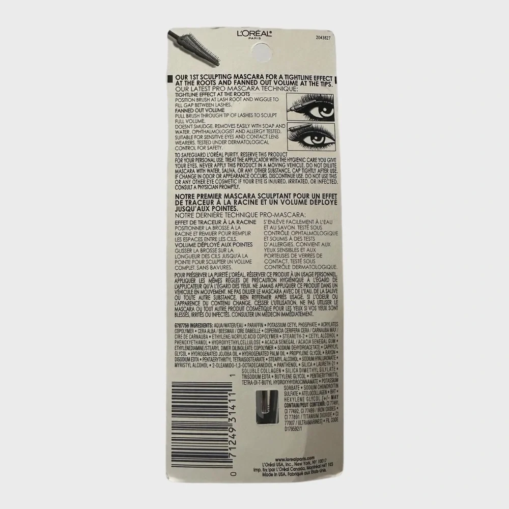 L'Oreal Paris Voluminous Butterfly Sculpt‎ Mascara 873 Blackest Black